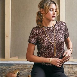 Sezane- Ali Sequin Blouse